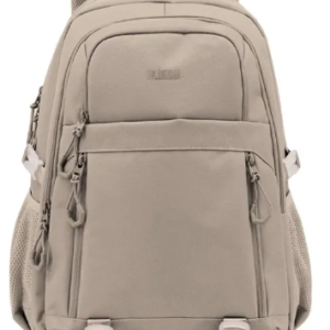 Mochila Influencer Escolar Amplia Reforzada Beige