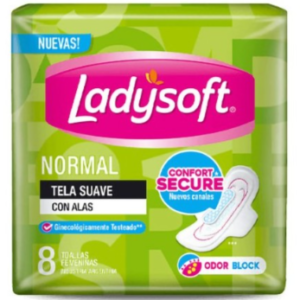 LADYSOFT TOA NORM SUA EXTRA ALGODON X 8