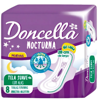 Toallas Pocket Nocturnas Tela Suave X 8 Unid