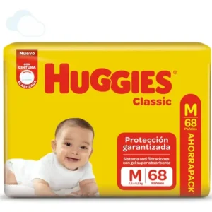 Huggies classic pack ahorro x68 M