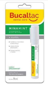 Desodorante Bucal Tac Minamint Spearmint x 9 ml