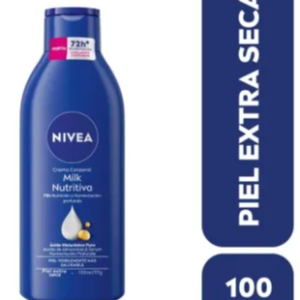 Crema corporal hidratante Nivea Milk Nutritiva x100 ml