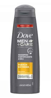 Shampoo Dove 2en1 Fuerza Extrema x 400ml