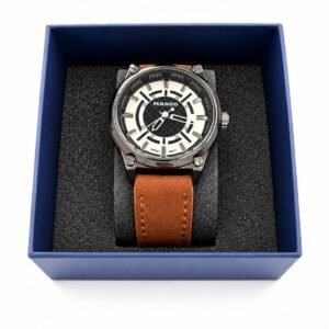 RELOJ MANGO MALLA MARRON