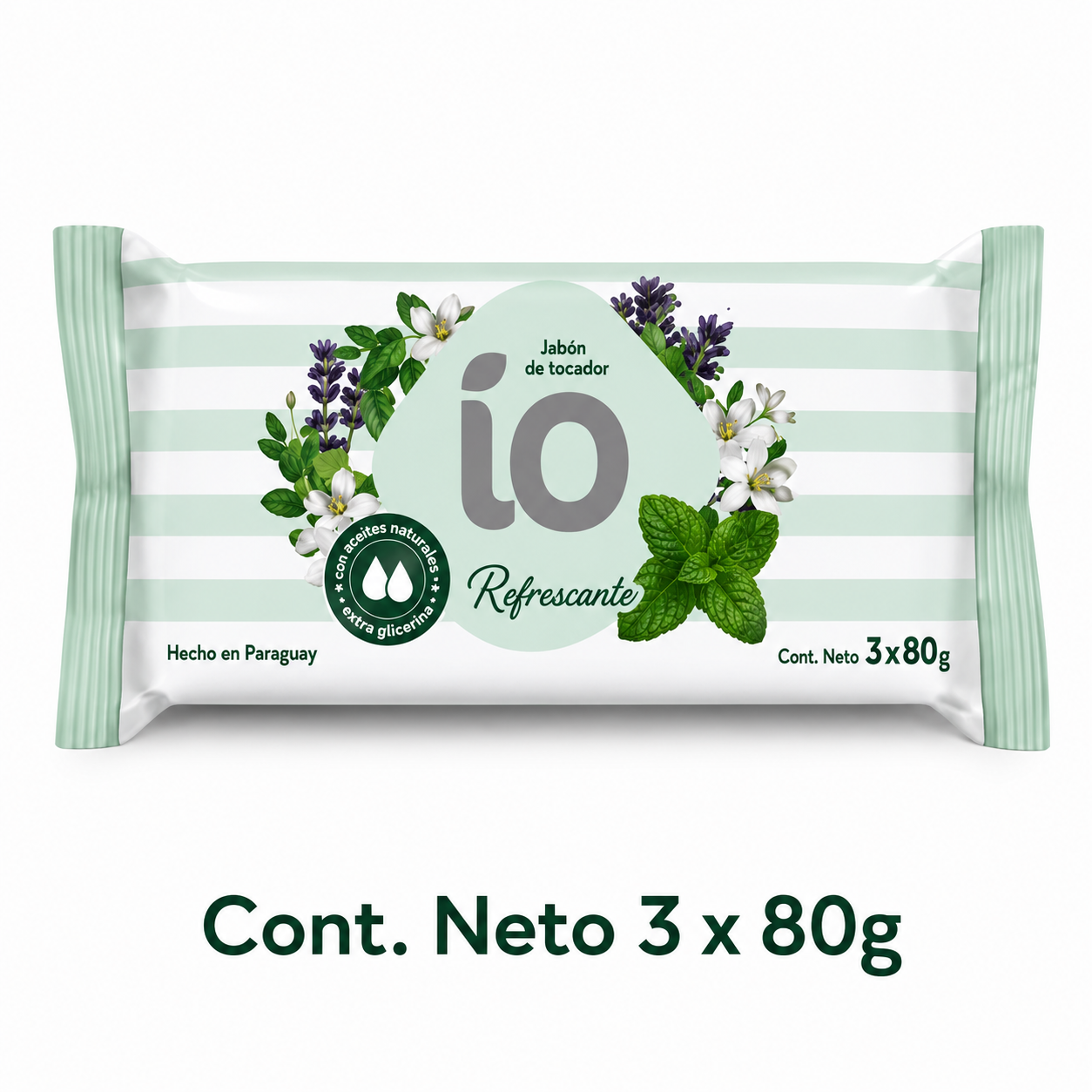Jabón ÍO Refrescante 3x80g